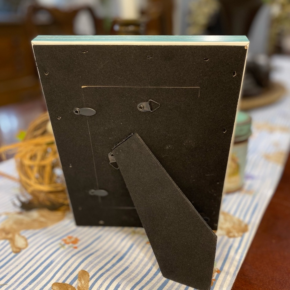 Rustic Turquoise 4 X 6 Easel Back Photo Frame - Picture 2 of 6